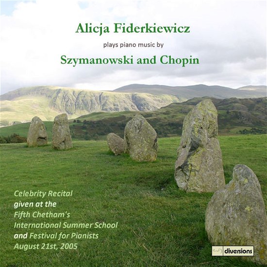 Cover for Szymanowski / Chopin · Alicja Fiderkiewicz Celebrity Recital (CD) (2014)