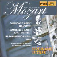 Mozart / Leitner / Kilduff / Wiens / Howell · Symphony C Major (CD) (2005)