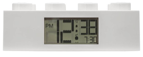 Cover for Lego · LEGO Alarm Brick Clock - White (MERCH)