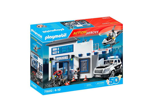 Cover for Playmobil · Playmobil - Police Station (71602) (Toys)