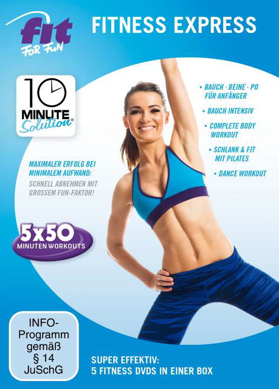 Cover for Fit for Fun-10 Minute Solution · Fitness Express,5DVD.7900197EMN (Book) (2016)