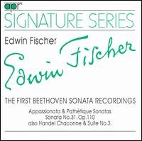 Cover for Edwin Fischer · Edwin Fischer - The first Beethoven Sonata recordings APR Klassisk (CD) (1993)