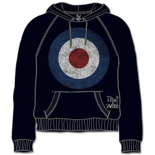 The Who Unisex Pullover Hoodie: Target Distressed - The Who - Produtos - Bravado - 5055295339026 - 2 de janeiro de 2020