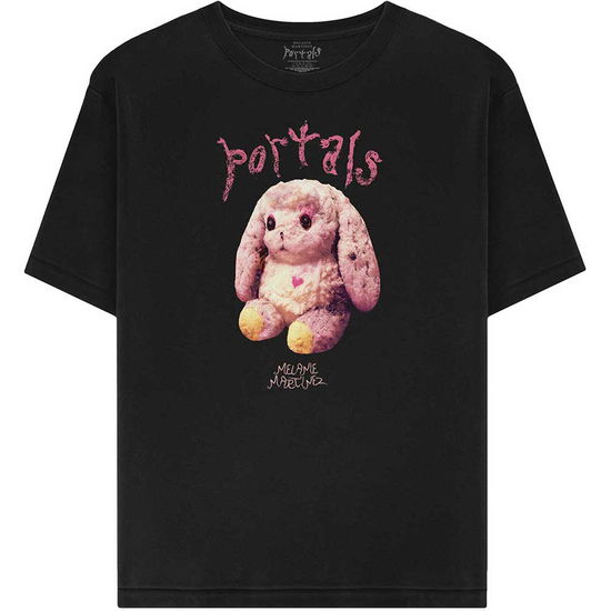 Cover for Melanie Martinez · Melanie Martinez Unisex T-Shirt: Portals Bunny (Black) (T-shirt) [size S] (2024)