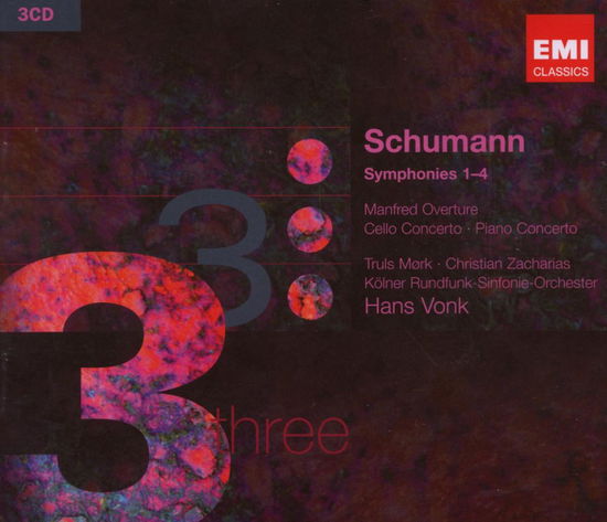 Cover for Hans Vonk / Kölner Rundfunk-Sinf · Schumann Symphonies &amp; Concert (CD) (2008)