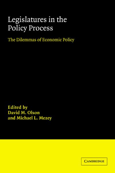 Cover for David M Olson · Legislatures in the Policy Process: The Dilemmas of Economic Policy - Advances in Political Science (Paperback Book) (2008)