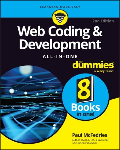 Cover for Paul McFedries · Web Coding &amp; Development All-in-One For Dummies (Pocketbok) (2024)