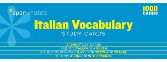 Cover for Sparknotes Editors · Italian Vocabulary - Sparknotes Study Cards (Flashcards) (2014)