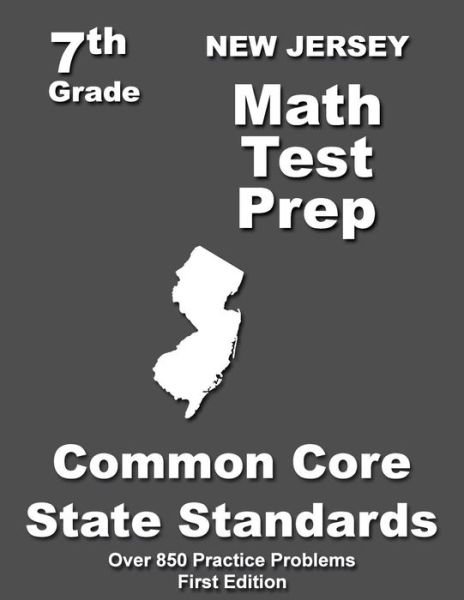 Cover for Teachers\' Treasures · New Jersey 7th Grade Math Test Prep: Common Core Learning Standards (Paperback Book) (2015)
