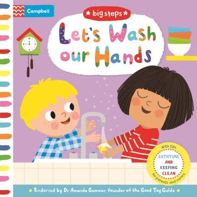 Cover for Campbell Books · Let's Wash Our Hands: Bathtime and Keeping Clean - Campbell Big Steps (Tavlebog) (2022)