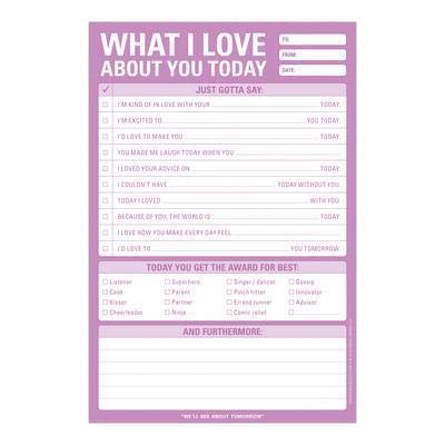 Knock Knock What I Love about You Today Pad - Knock Knock - Books - Knock Knock - 9781601068026 - October 1, 2015