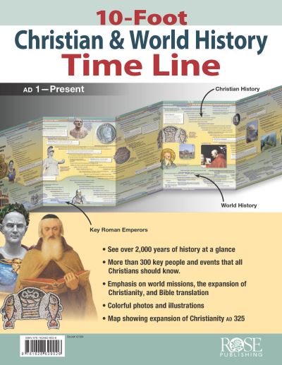 Cover for Rose Publishing · 10-Foot Christian &amp; World Hist Time Line (Paperback Book) (2020)