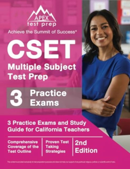 Cover for J M Lefort · CSET Multiple Subject Test Prep : 3 Practice Exams and Study Guide for California Teachers [2nd Edition] (Paperback Book) (2024)