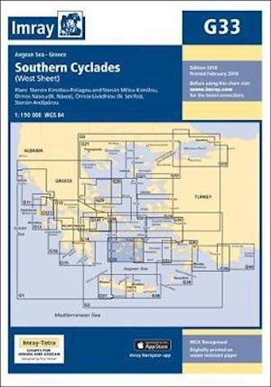 Cover for Imray · Imray Chart G33: Southern Cyclades (West Sheet) - G Charts (Paperback Book) [New edition] (2018)