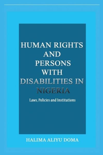 Cover for Doma · Human Rights and Persons with Disabilities in Nigeria Laws, Policies, and Institutions (Taschenbuch) (2020)