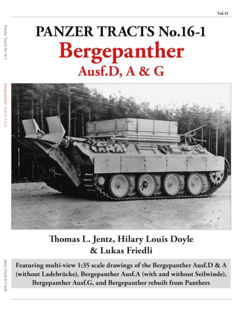 Cover for Thomas Jentz · Panzer Tracts No.16-1: Bergepanther (Paperback Book) (2023)