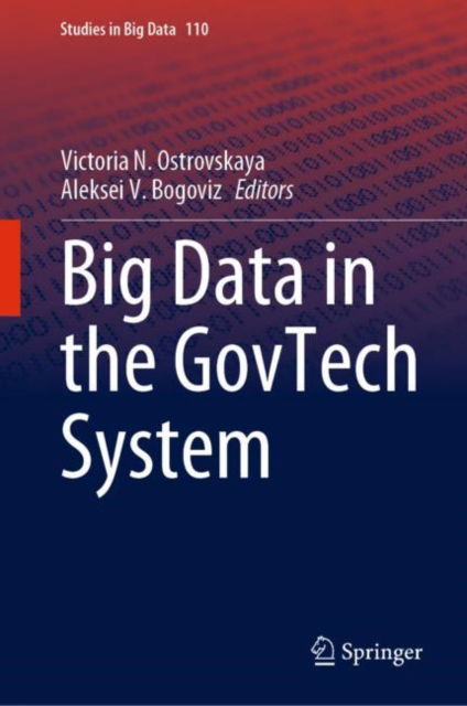 Cover for Big Data in the GovTech System - Studies in Big Data (Hardcover Book) [2022 edition] (2022)