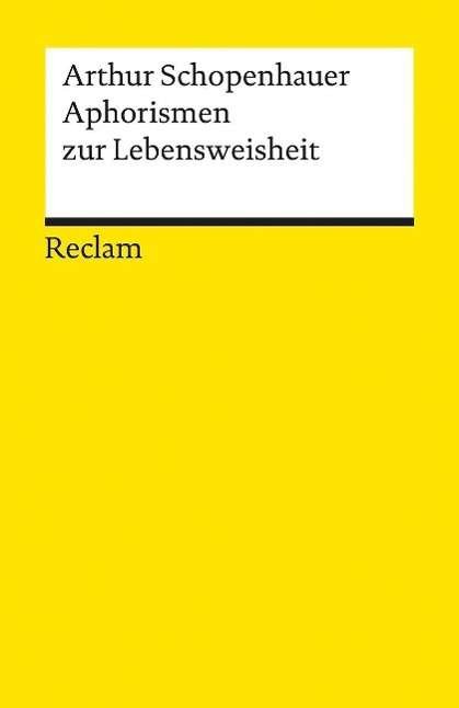 Cover for Arthur Schopenhauer · Reclam UB 05002 Schopenh.Aphorismen (Book)