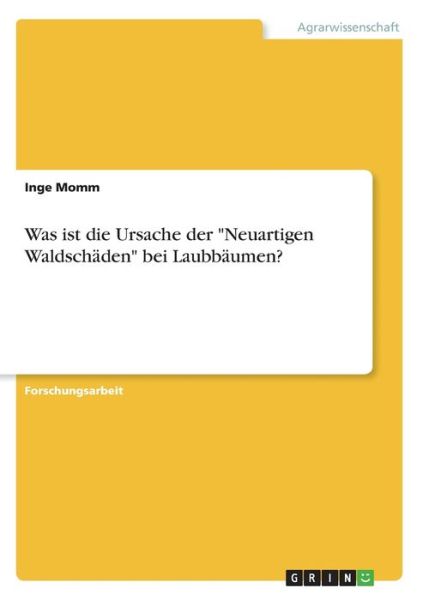 Cover for Momm · Was sind die Ursachen für Waldschä (Book)