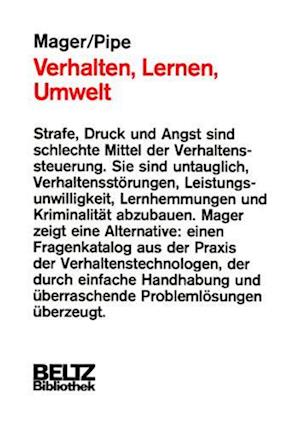 Cover for Robert F. Mager · Verhalten, Lernen, Umwelt (Paperback Book) (1999)