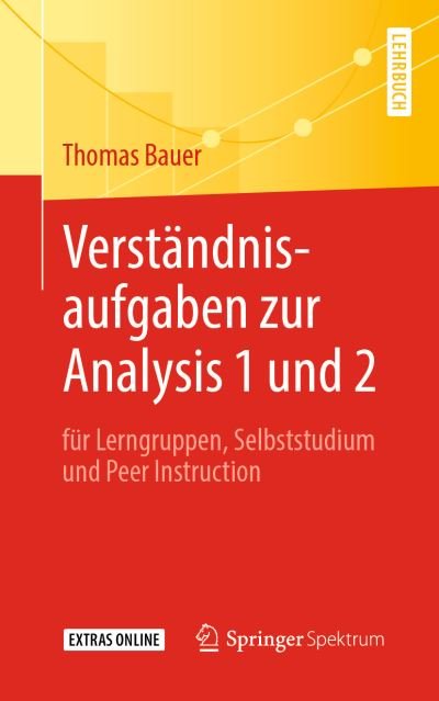 Cover for Bauer · Verständnisaufgaben zur Analysis (Book) (2019)