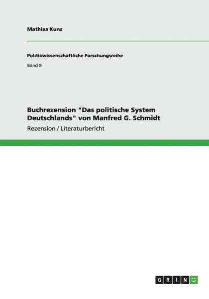 Cover for Kunz · Buchrezension &quot;Das politische Syst (Book) (2016)