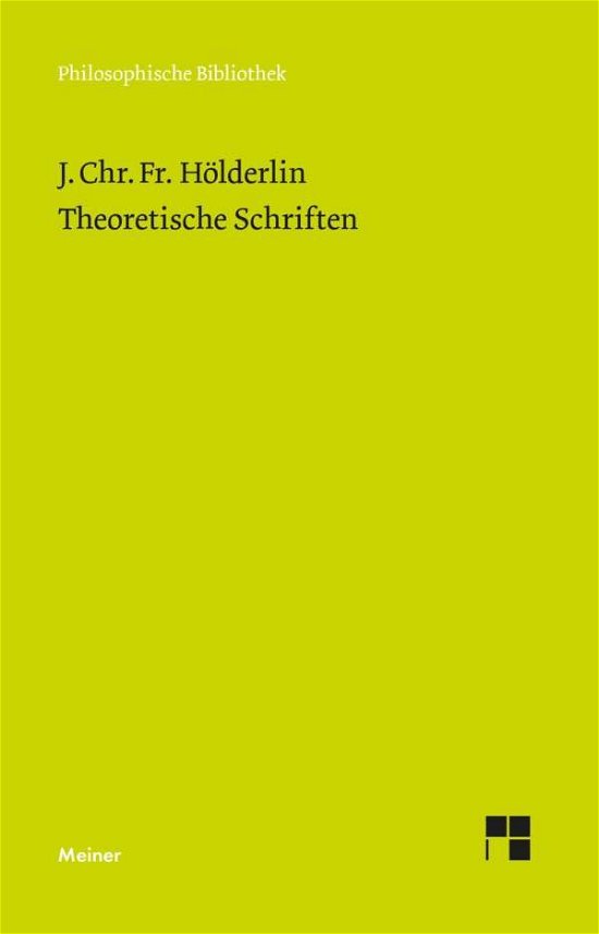 Cover for Hölderlin · Theoretische Schriften (Bok)