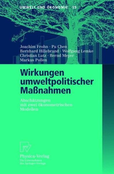 Cover for Joachim Frohn · Wirkungen Umweltpolitischer Massnahmen (Taschenbuch) [2003 edition] (2003)