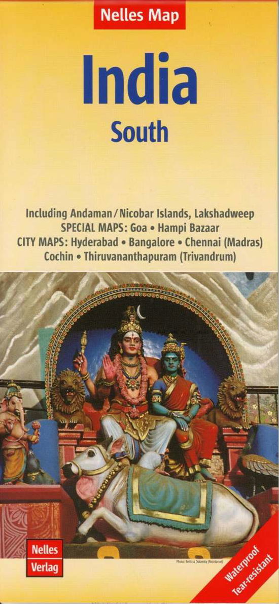 Cover for Nelles Verlag · India South Goa - Bangalore - Chennai - Andaman (Map) (2018)