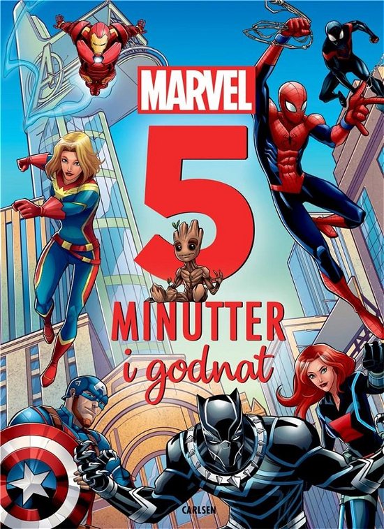 Fem minutter i godnat: Fem minutter i godnat - Marvel - Marvel - Boeken - CARLSEN - 9788727002026 - 8 februari 2022