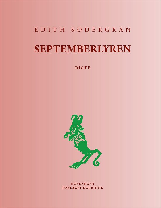Cover for Edith Södergran · Septemberlyren (Indbundet Bog) [1. udgave] (2021)