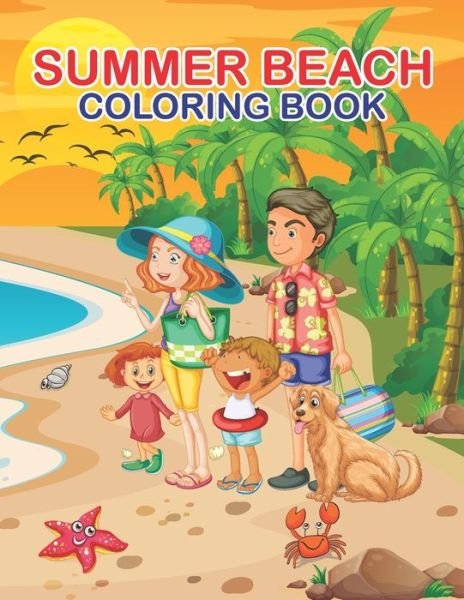 Cover for Jmmariams Publishing · Summer Beach Coloring Book: Charming Ocean Theme Coloring Pages gift for Boys and Girls, Preschool and Toddlers (Pocketbok) (2021)