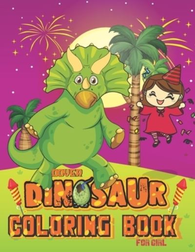 Cover for Collar Coloring Steph · Dinosaur dover coloring book for Girl (Pocketbok) (2021)