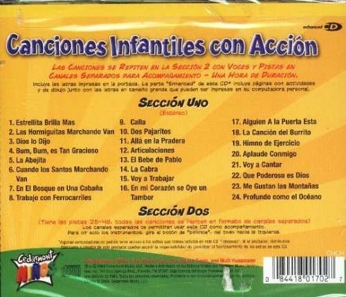 Cover for Cedarmont Kids · Infantiles Con Accion (CD) (2011)
