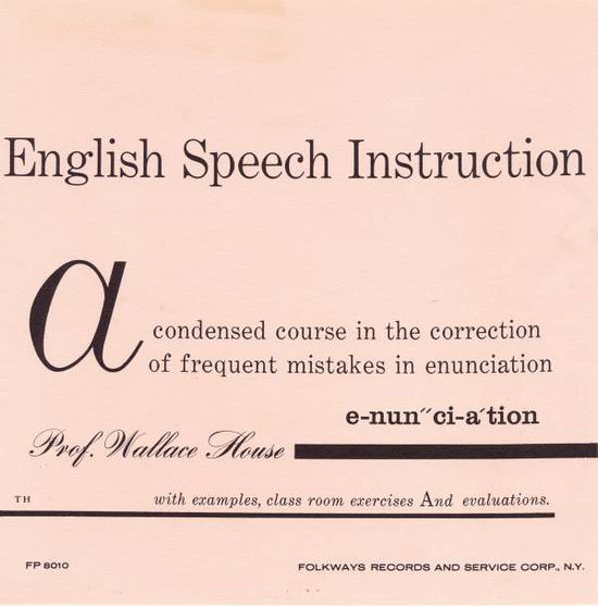 Cover for Wallace House · Sounds of Spoken English: English Speech (CD) (2012)