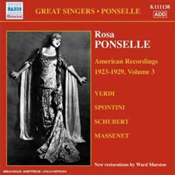 Cover for Rosa Ponselle · American Recordings Vol.3 (CD) (2007)