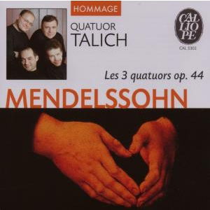 Cover for Quatuor Talich  · 3 Quatuors Op 44 (CD) (2019)