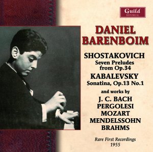 Cover for Barenboim / Bach / Shostakovich / Kabalevsky · Rare First Recordings (CD) (2012)