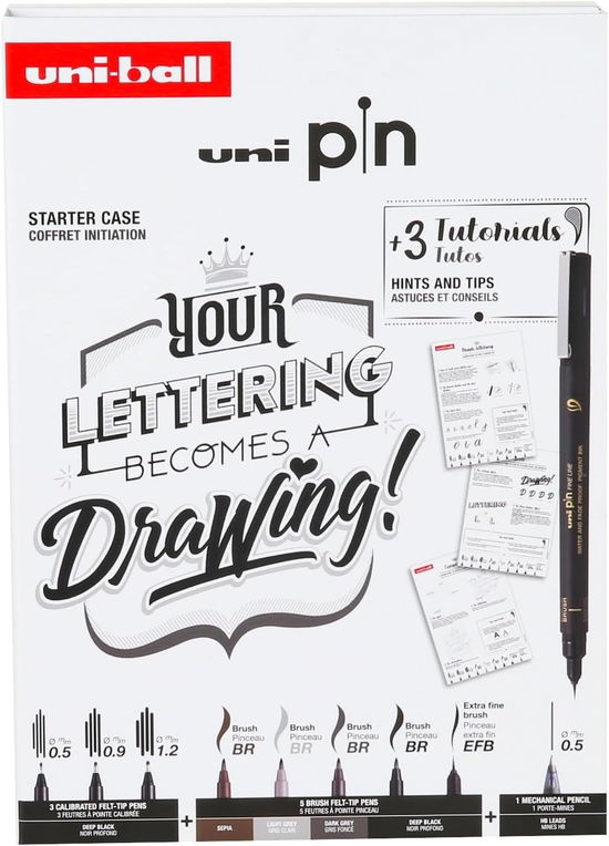 Cover for Uni · Uni Pin Collection Pack Lettering - (401257) (Lelut)