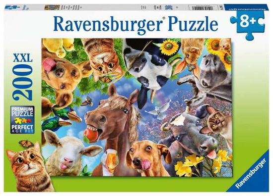 Cover for Ravensburger · Vrolijke Boerderijdieren (200 Stukken XXL) (Jigsaw Puzzle)