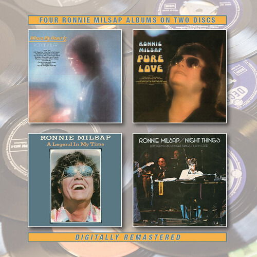 Where My Heart Is / Pure Love / A Legend In My Time / Night Things - Ronnie Milsap - Música - BGO RECORDS - 5017261214027 - 4 de outubro de 2019