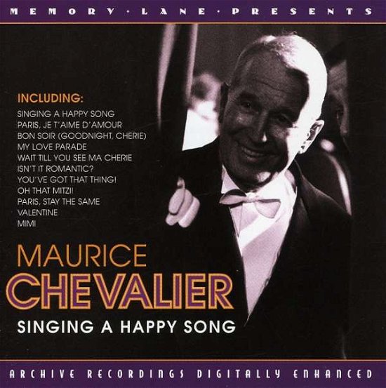 Cover for Maurice Chevalier · Singing a Happy Song (CD) (2016)