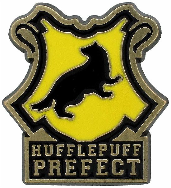 Hufflepuff Prefect Badge Enamel - Harry Potter - Harry Potter: Half Moon Bay - Merchandise - LICENSED MERCHANDISE - 5055453464027 - July 31, 2021