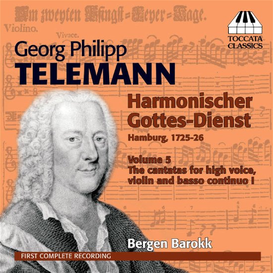 Harmonischer Gottes-dienst / Six Cantatas 5 - Bergen Barokk - Musik - TOCCATA - 5060113441027 - 30 april 2013