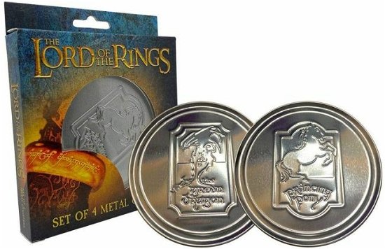 Cover for P.derive · LORD OF THE RINGS - Set of 4 Metal Coasters (Leketøy) (2020)