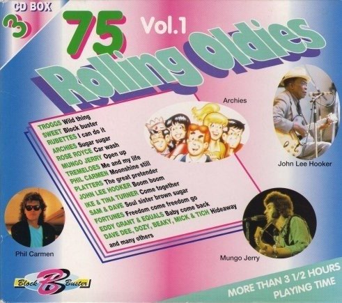 Troggs - Sweet - Rubettes - Archies ? - 75 Rolling Oldies Vol. 1 - Muziek - SOUND CARRIER - 7619929154027 - 