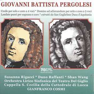 Cover for Pergolesi · Credo 4 Voci / Laudate Pueri / Salmo 11 (CD) (2003)