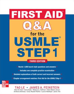 Cover for Tao Le · First Aid Q&amp;A for the USMLE Step 1, Third Edition (Paperback Book) (2012)