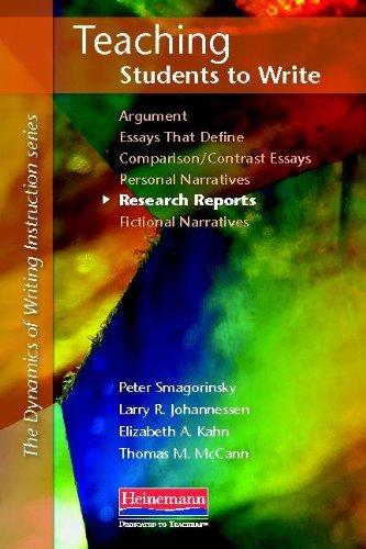 Cover for Peter Smagorinsky · Teaching Students to Write Research Reports (Dynamics of Writing Instruction) (Paperback Book) (2012)