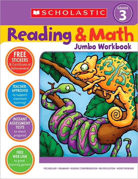 Cover for Terry Cooper · Reading &amp; Math Jumbo Workbook: Grade 3 (Paperback Book) (2005)